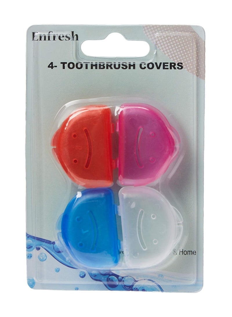 Enfresh Toothbrush Covers - 4 Pieces