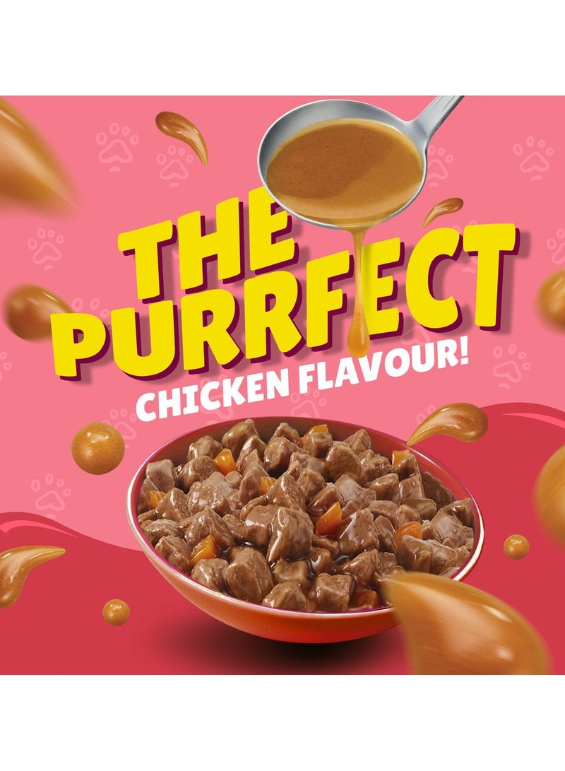 Friskies Junior Chicken in Gravy Wet Cat Food 85g