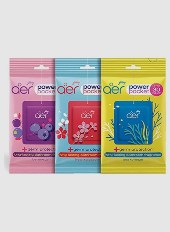 Godrej Aer Power Pocket Air Freshener Pack of 3