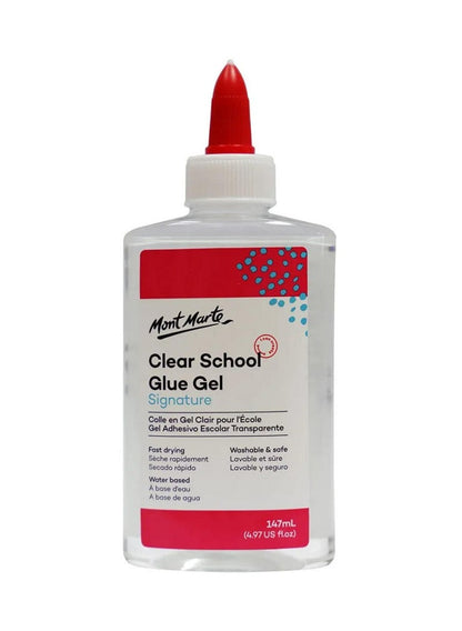 Mont Marte Clear School Glue 147ML Washable