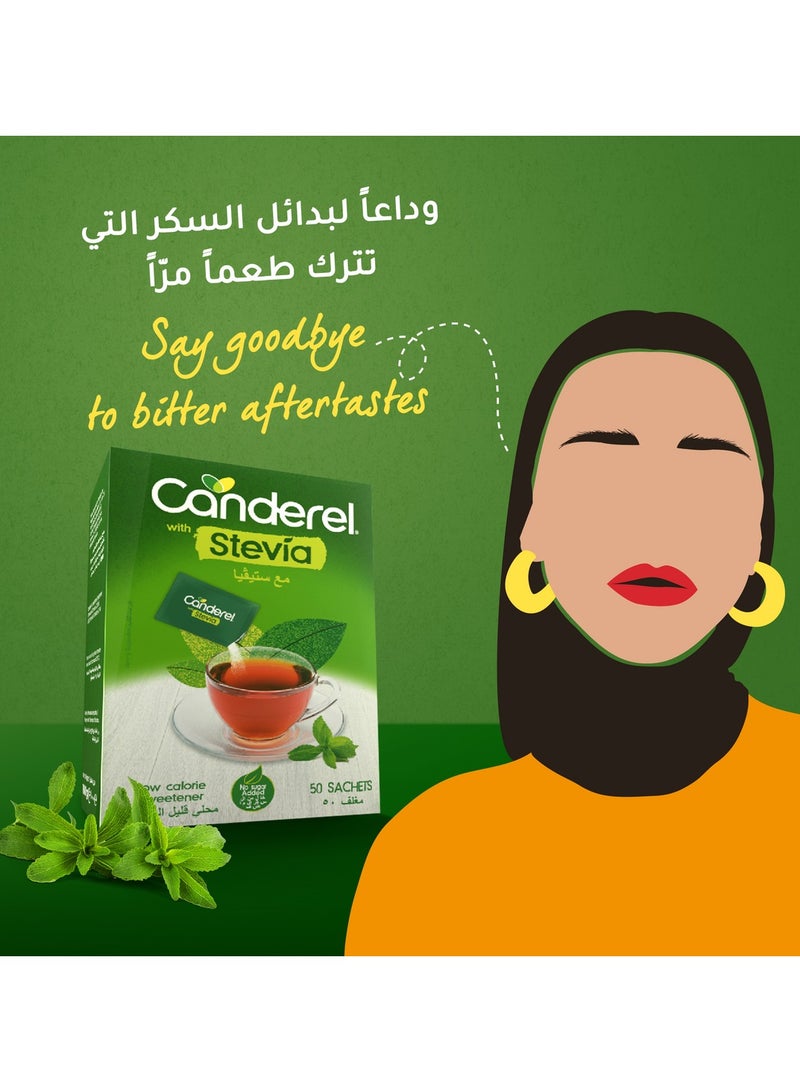 Canderel Stevia Sweetener 50 Sachets
