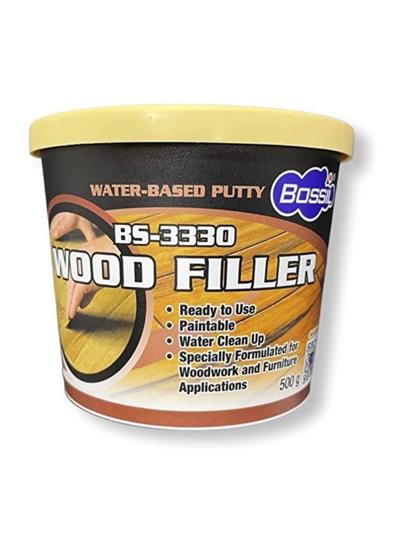 Bossil BS-3330 Wood Filler Natural 500 Grams