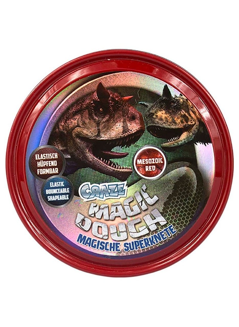 CRAZE Magic Dough Mesozoic Red 80g - Premium Modeling Clay