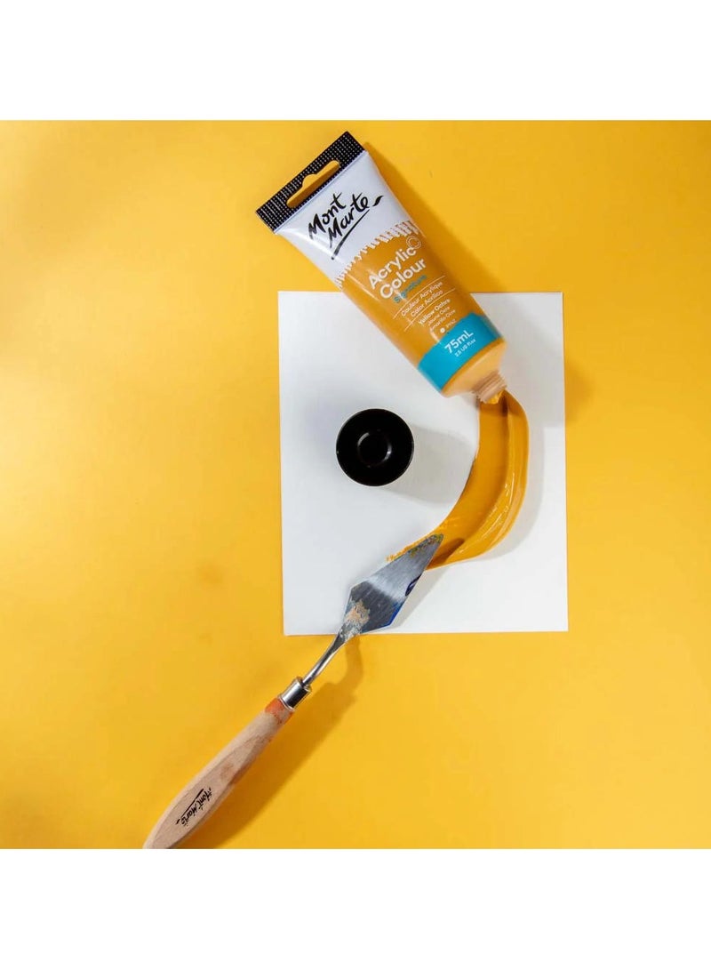 Mont Marte Yellow Ochre Acrylic Paint 75ML Tube