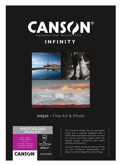 CANSON Infinity Photogloss Premium Glossy A3 25 Sheets