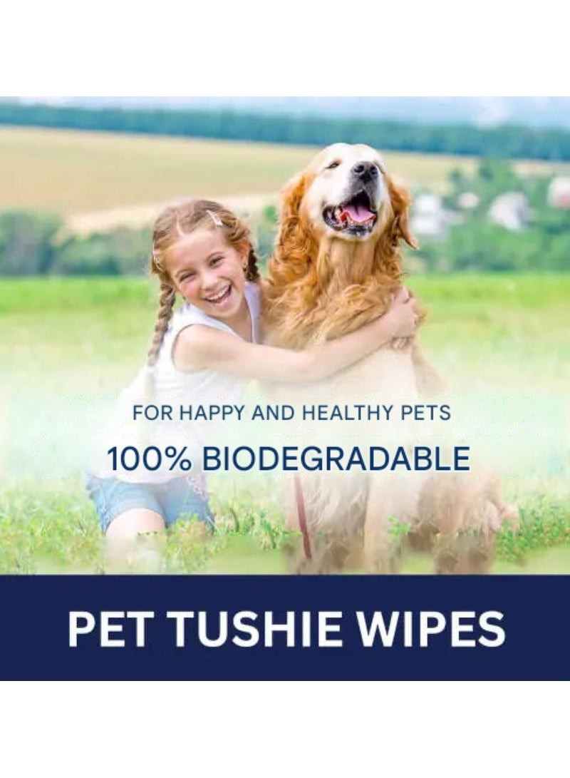 Pet Clean Lavender Chamomile Tushy Wipes