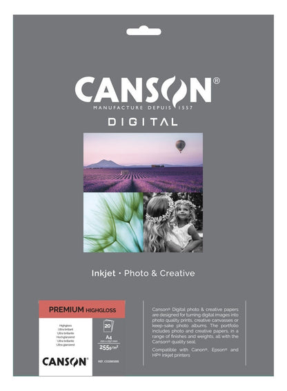 CANSON Digital Premium High Gloss A4 20 Sheets