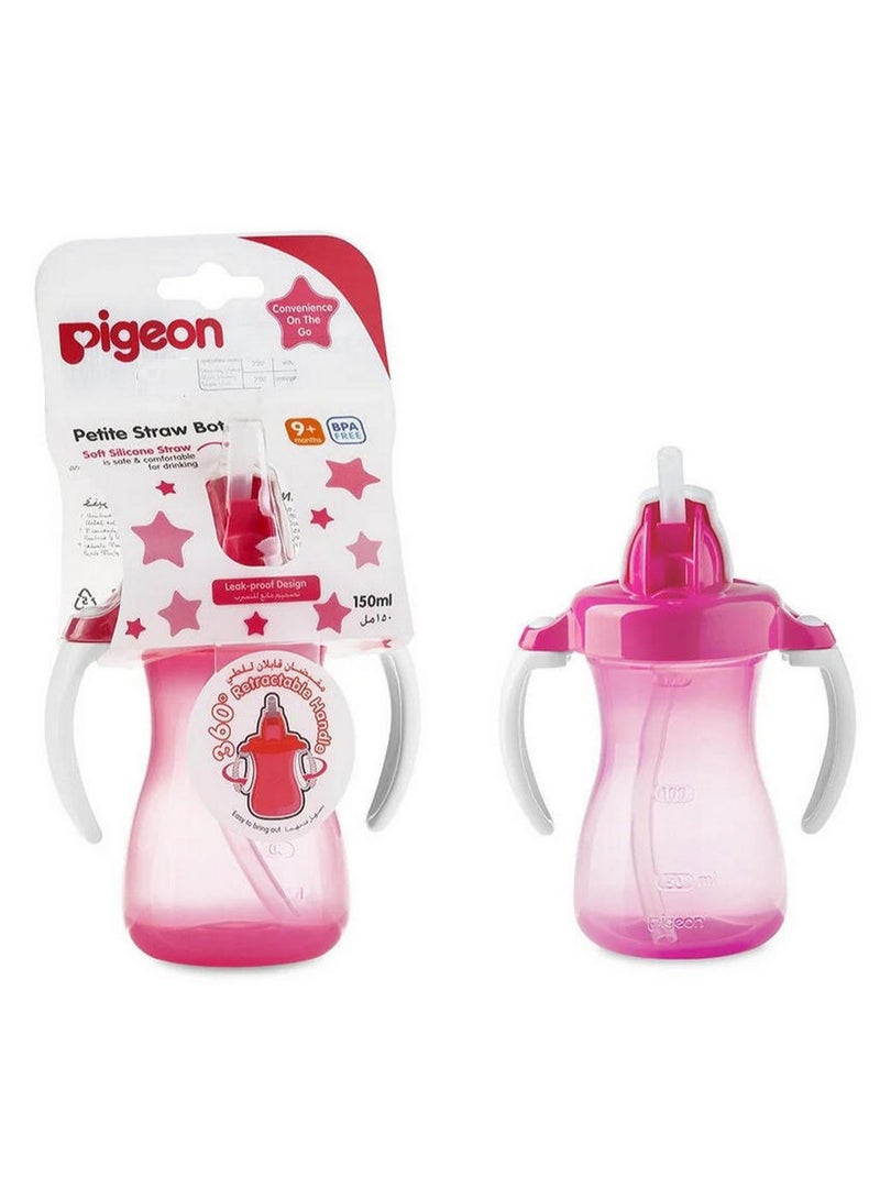 Pigeon Petite Straw Bottle 150 ML Pink