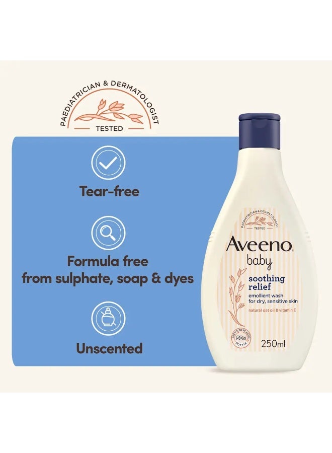 Aveeno Baby Soothing Relief Emollient Wash 250 ML