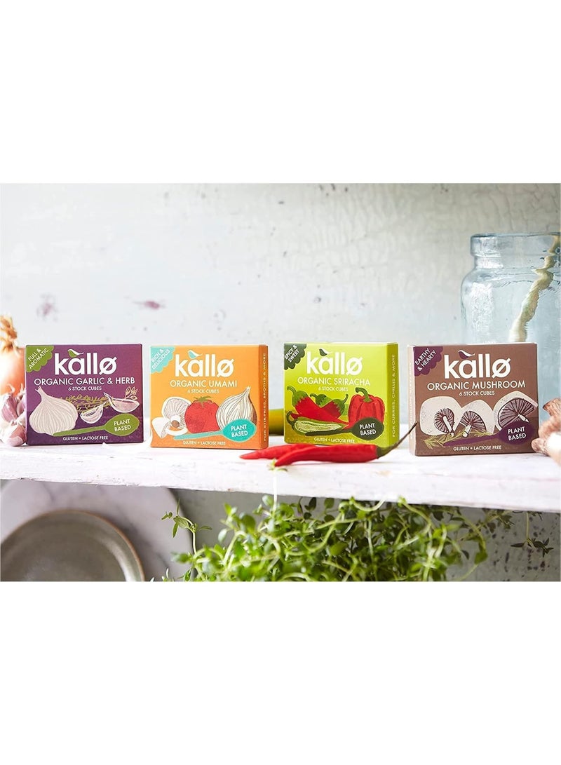 Kallo Organic Garlic & Herb Stock Cubes 6