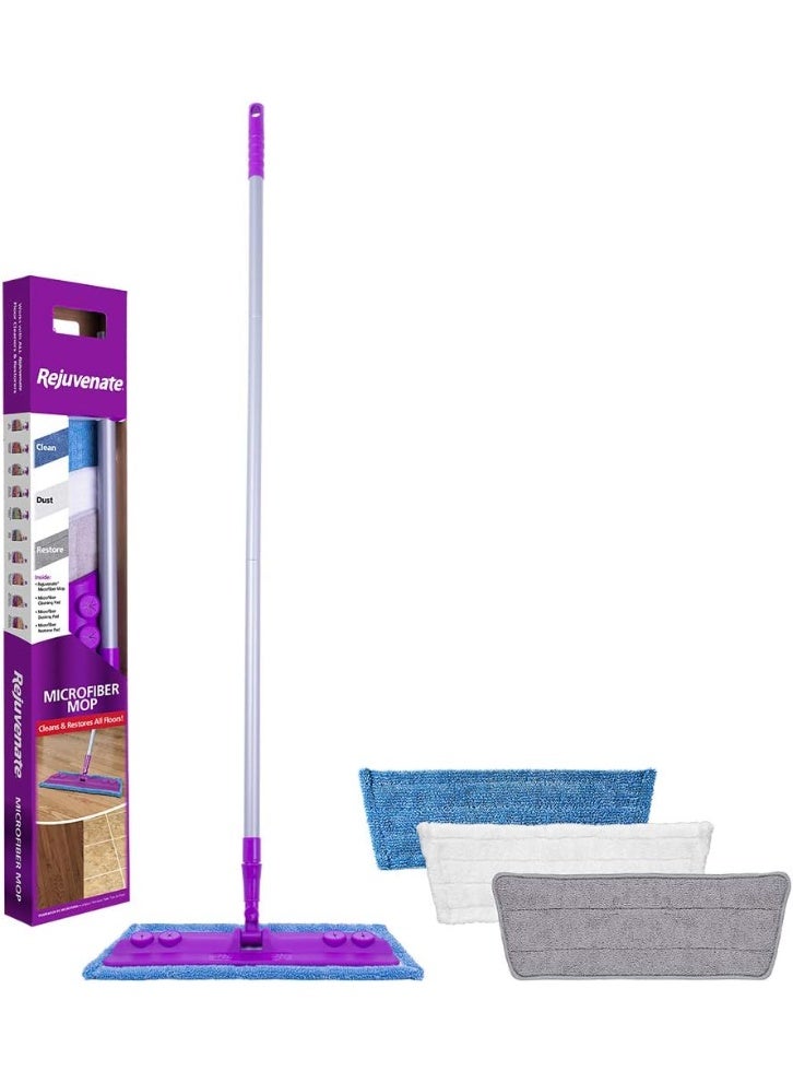 Rejuvenate Microfiber Mop with Reusable Pads
