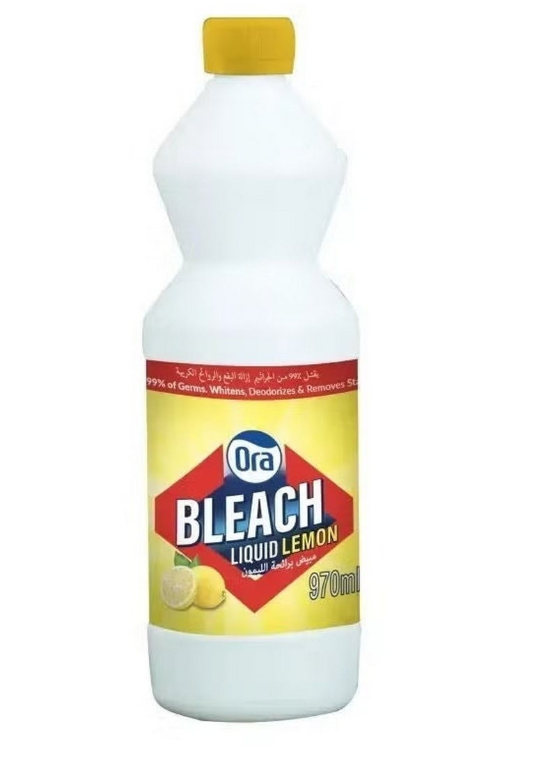 Ora Lemon Liquid Bleach 970 ML - Powerful Cleaning