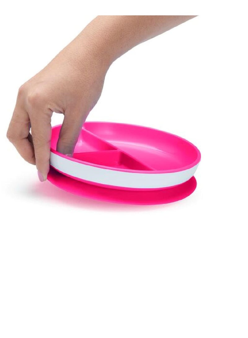 Munchkin Stay Put Suction Plate Pink