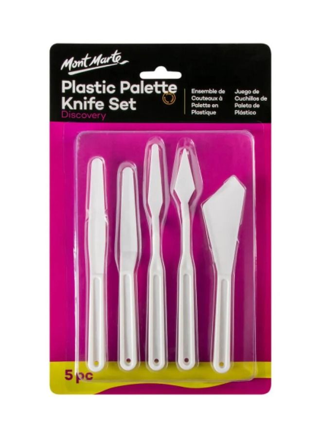 Mont Marte Palette Knife Set 5Pc - Flexible Blades