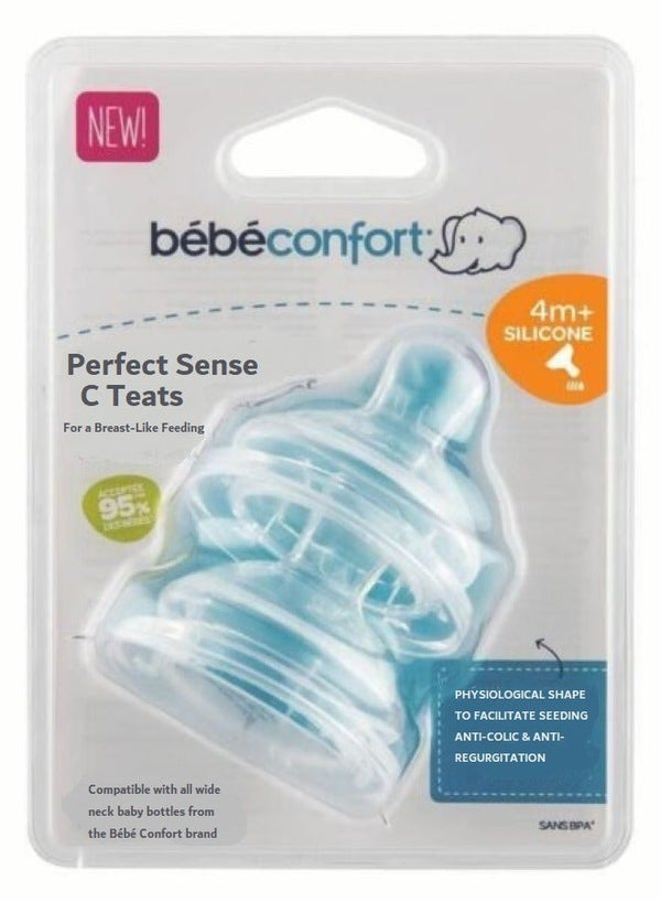 BEBE COMFORT Perfect Sense Silicone Teat 2 Pcs