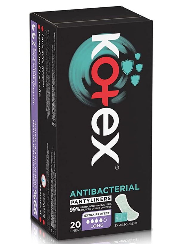 Kotex Antibacterial Long Pantyliners Scented 20's