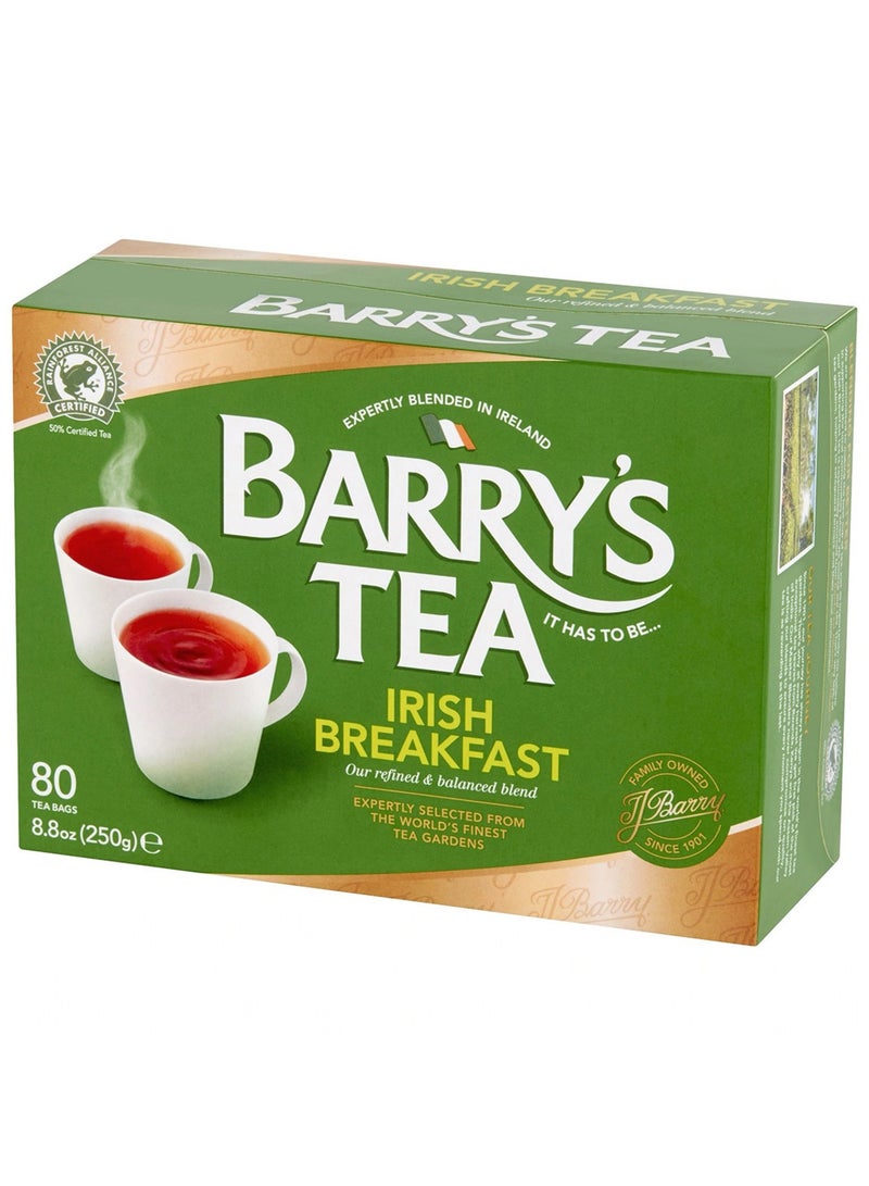 Barry's Tea Irish Breakfast Teabags 80 Pcs