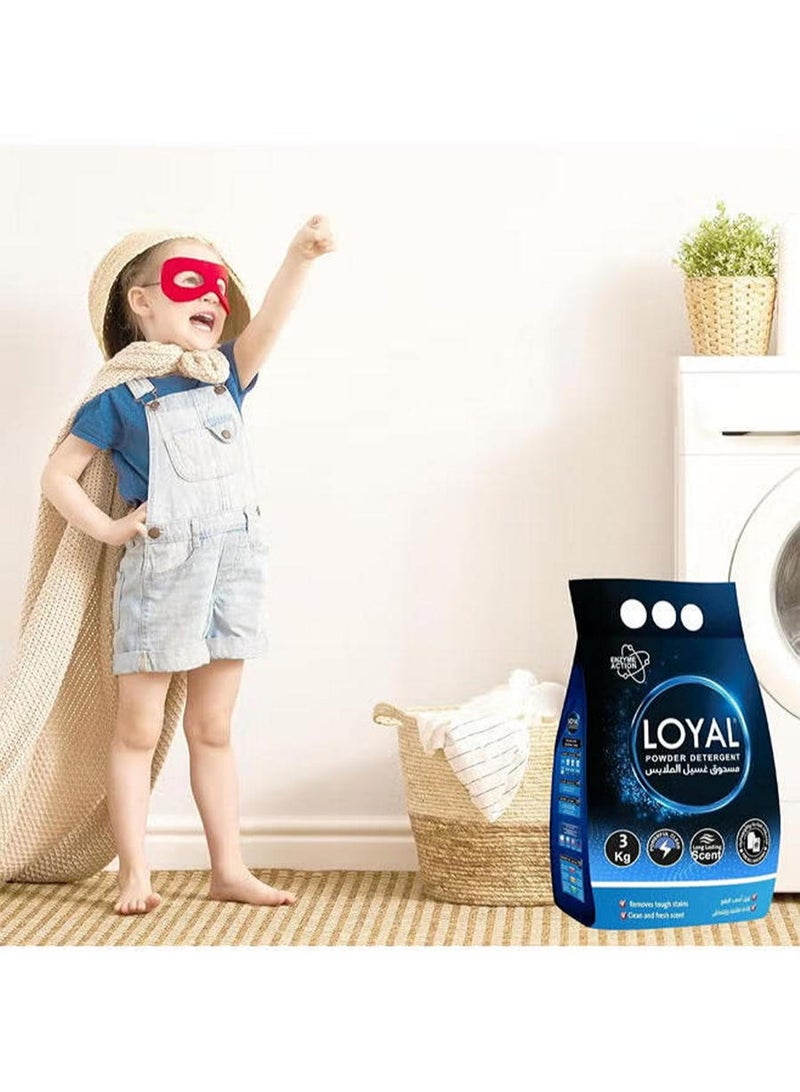 Loyal Powder Detergent 3Kg - Long-Lasting Scent