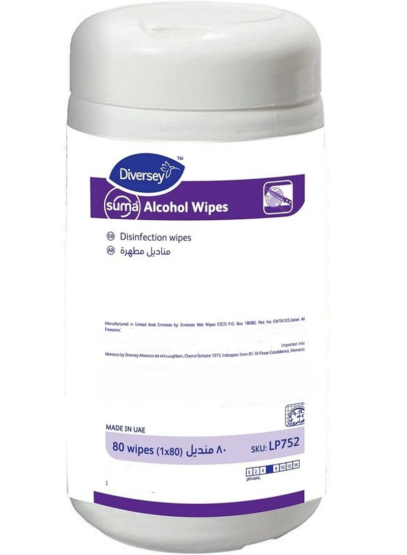 Diversey Surface Cleansing Suma Wipes 80 Pc