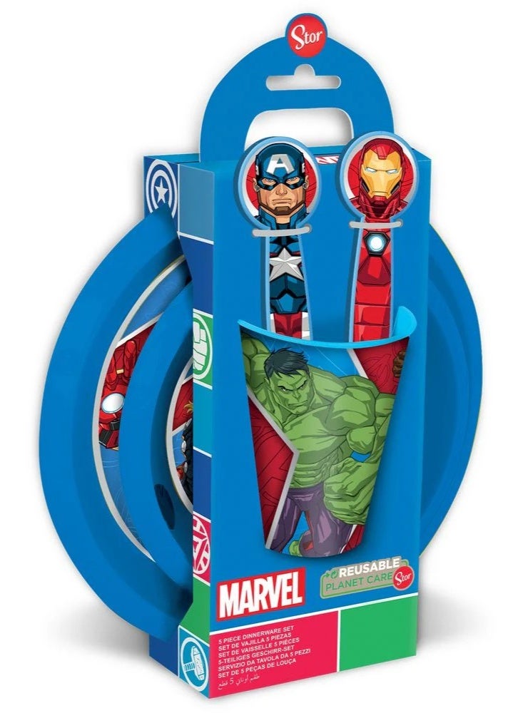 STOR Avengers 5 Piece Food Set for Kids