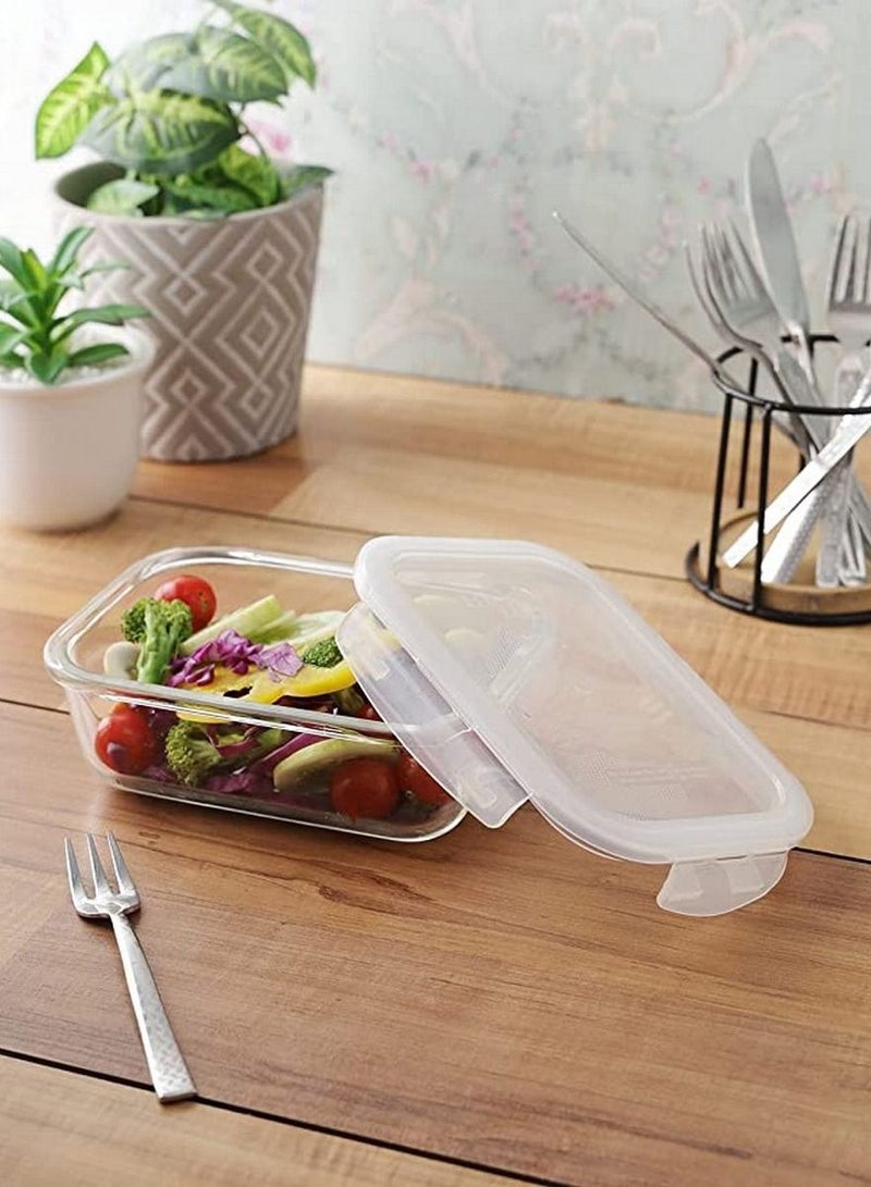 LOCK & LOCK OVEN GLASS FOOD CONTAINER 630 ML