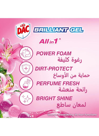 Dac Brilliant Gel Toilet Rim Block Spring Rain