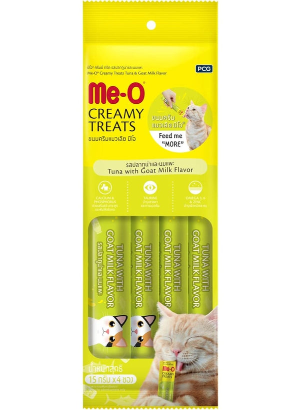 Me-O Creamy Treats Tuna and Goat Milk Flavor
