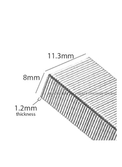 TOTAL Staples Pins 8 MM 1000 Pcs - Premium Office Supplies