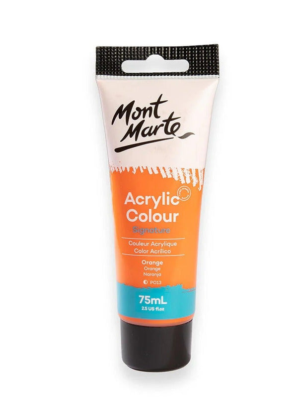 Mont Marte Acrylic Paint 75ML Tube Orange