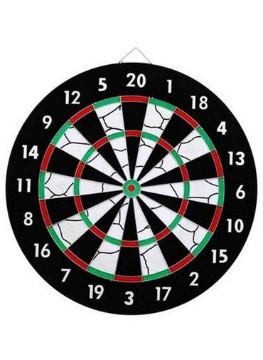 SUP Supreme Sports Flocked Dartboard with Darts Multicolour 18inch