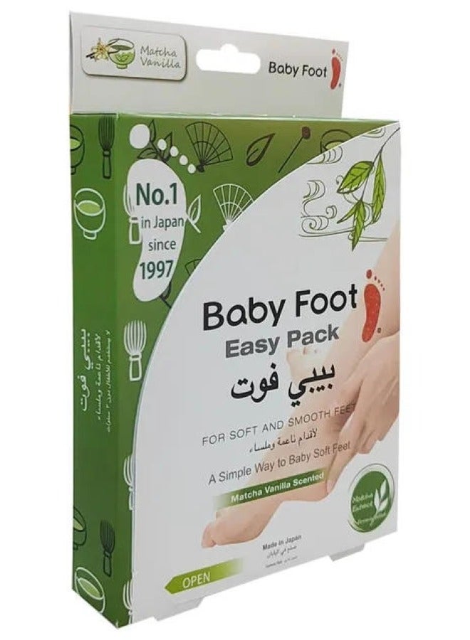 Baby Foot Matcha Vanilla Scented Easy Pack