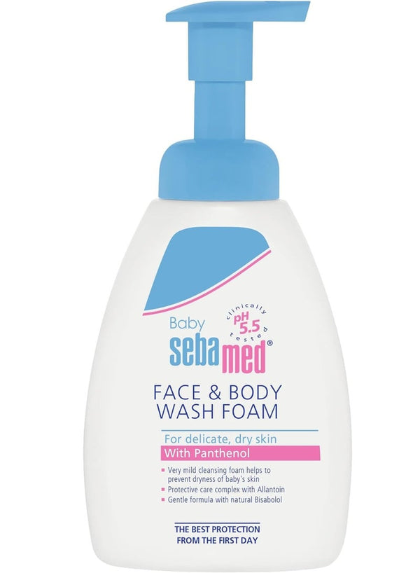 Sebamed Baby Face & Body Wash Foam 400 ML