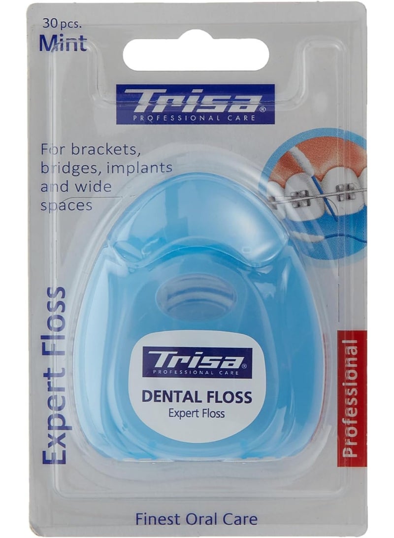 TRISA Expert Dental Floss Mint - 30Pc Pack