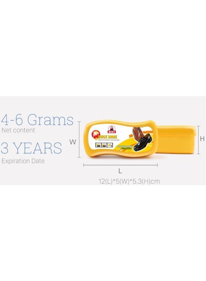 Biki Shoe Shine Sponge - Clean & Shine Easily