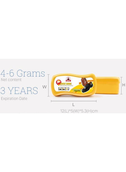 Biki Shoe Shine Sponge - Clean & Shine Easily