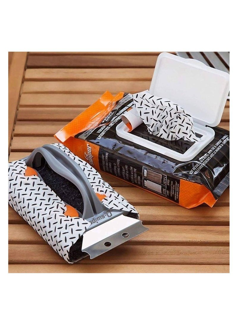 Premium Bristle-Free Grill Cleaner Set by PROUD GRILL