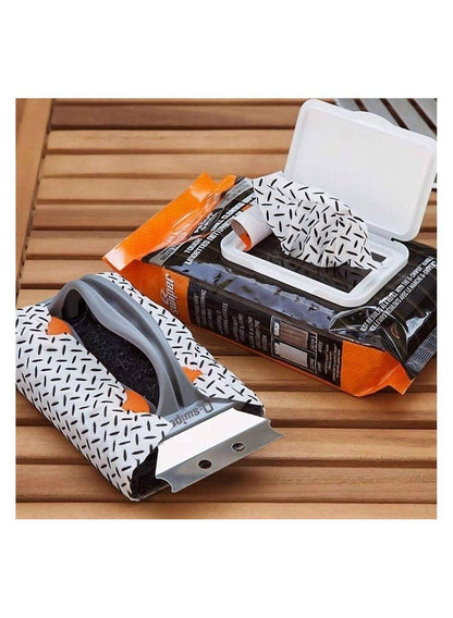 Premium Bristle-Free Grill Cleaner Set by PROUD GRILL