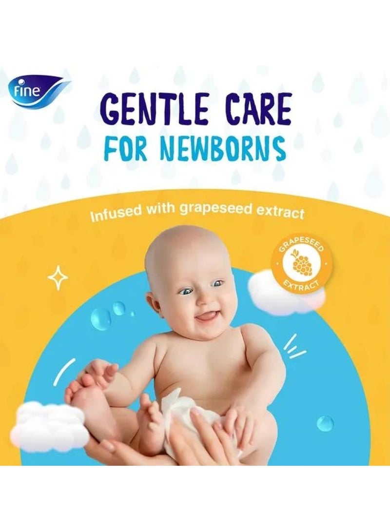 Fine Baby Water Wipes With Grapeseed Extract