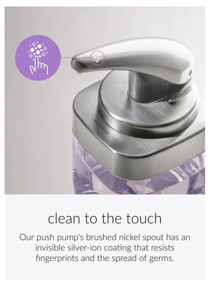 Simplehuman Brushed Nickel Push Pump with Caddy