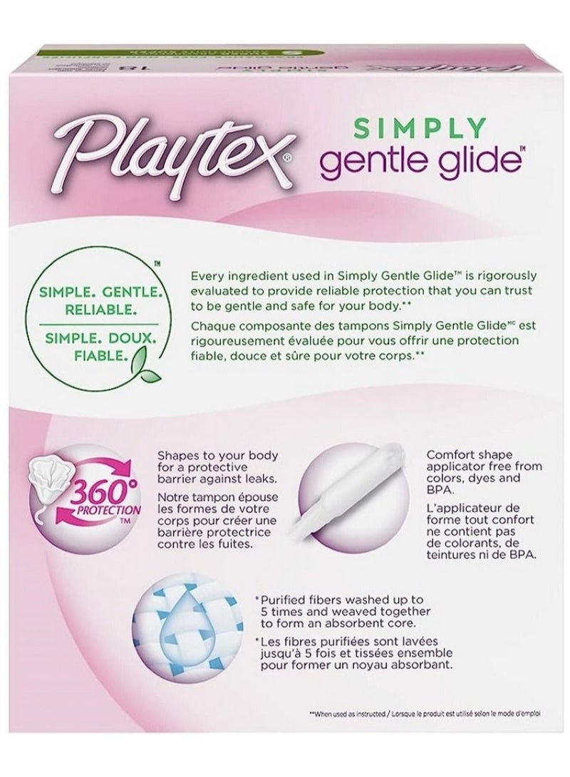 Playtex Simply Gentle Glide Regular Tampons