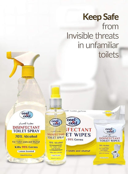 Cool & Cool Disinfectant Toilet Wipes 48 Sheets