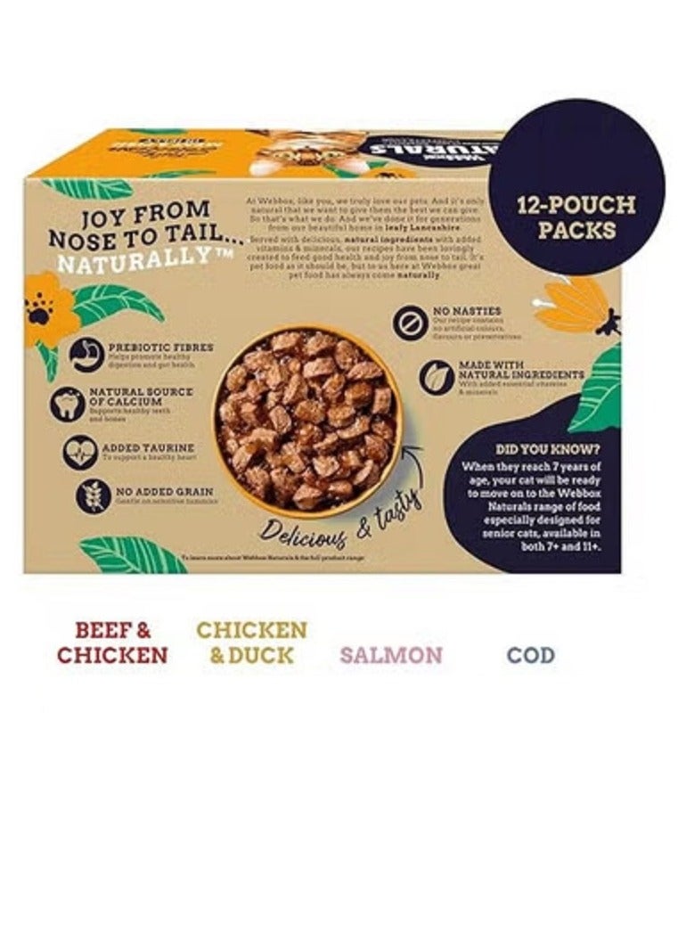Webbox Tasty Meat & Fish Cat Food 12x100g