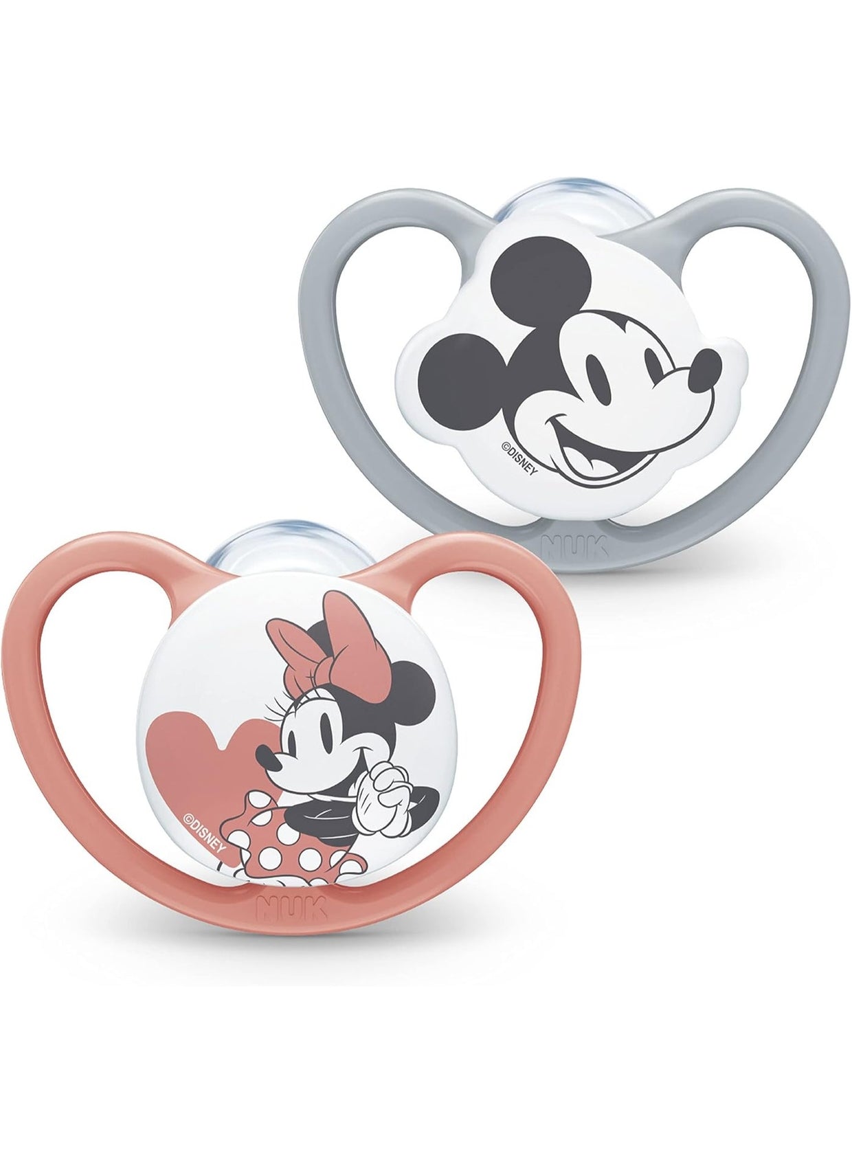 0-6 months, 2-pieces 0-6, 2-pieces 0-6 months, baby care, fit cute, mickey soother, mickey soother 2-pieces, nuk, sensitive skin, silicone, skin dry, soother 2-pieces, soother 2-pieces 0-6, space mickey, space mickey soother