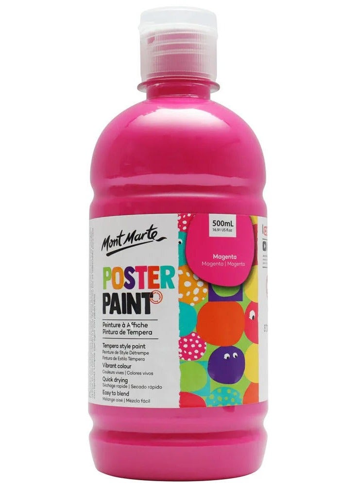 Mont Marte Poster Paint 500 ML Magenta