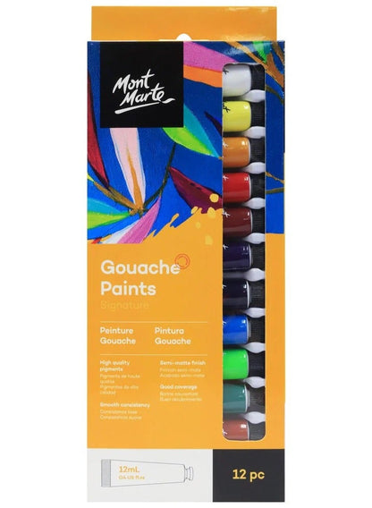 Mont Marte 12Pc Gouache Paints Set