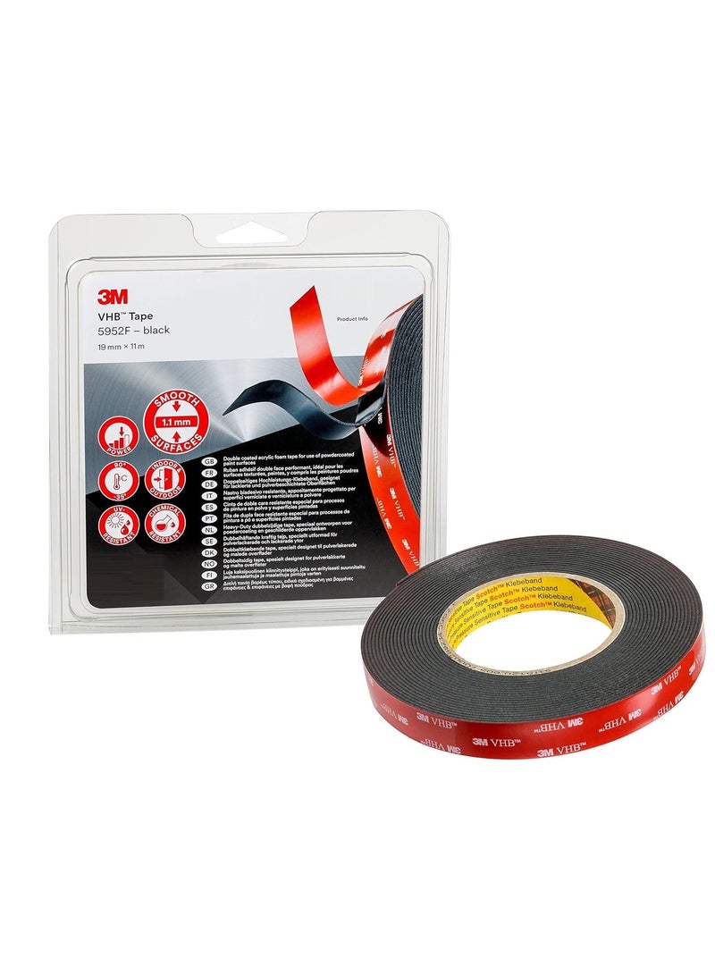 3M Double Sided Adhesive Tape Black - Premium Quality