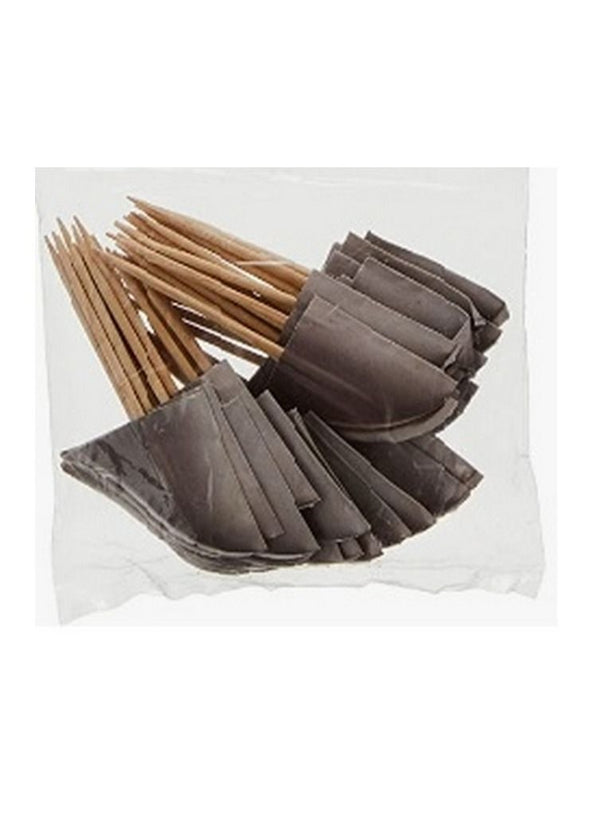 Generic Shark Fin Pick Set of 49 Pieces, Grey