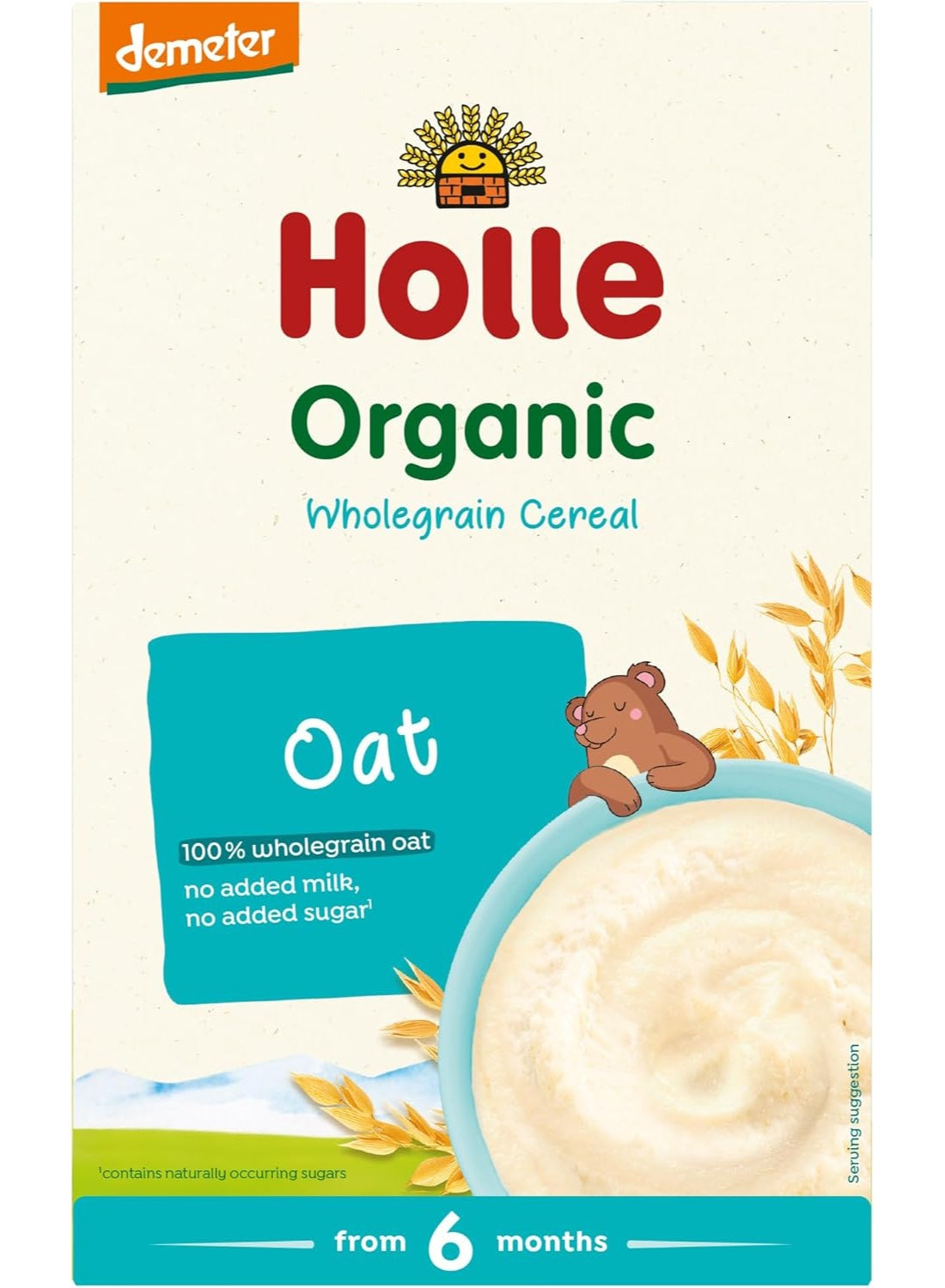 baby key, flaky form, holle, mixed diet, months 250g, natural ingredients, oats cereal, oats usage, organic wholegrain, organic wholegrain oats, stir well, sugar-free, usual add, wholegrain oats, wholegrain oats cereal