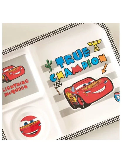 Disney Baby Cars Print 3-Section Plate