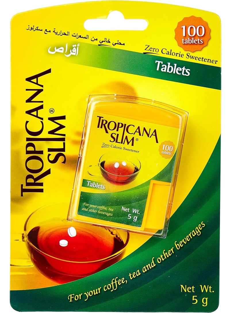 Tropicana Slim Zero Calorie Sweetener Diet 100 Tablets